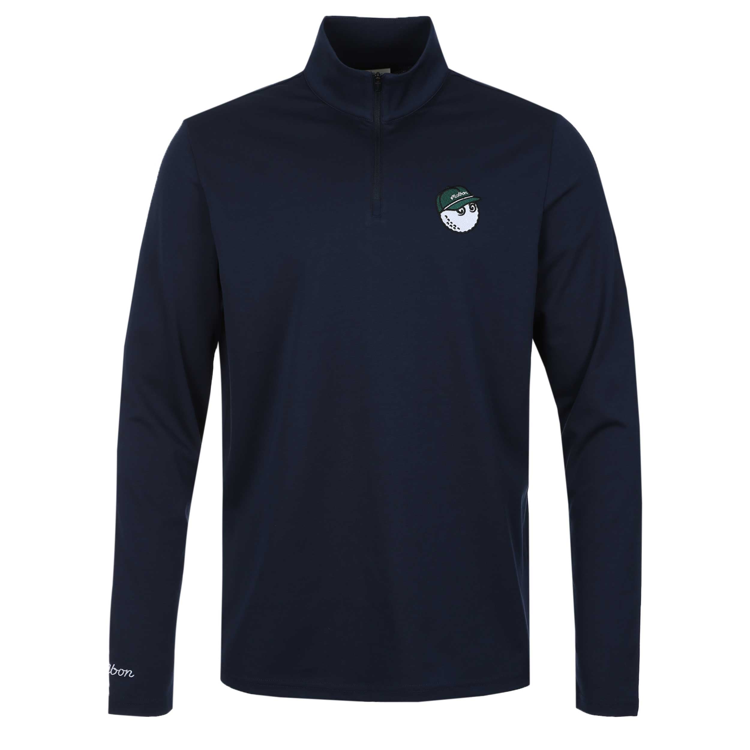 Malbon Flyer Mid Layer in Navy