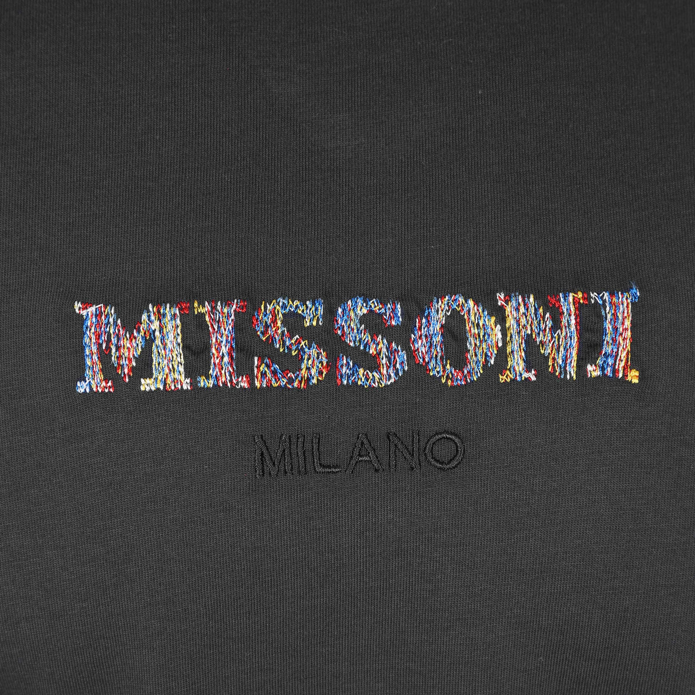 Missoni Embroidered Logo T-Shirt in Black Logo