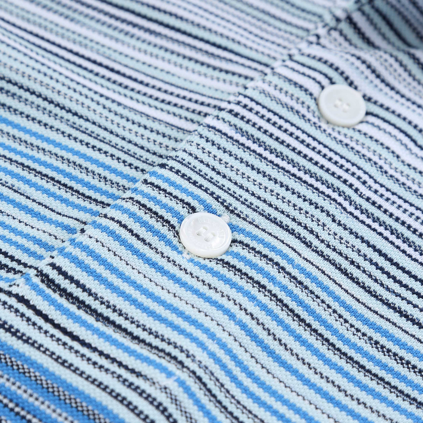 Missoni Stripe Polo Shirt in Blue Placket