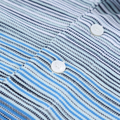 Missoni Stripe Polo Shirt in Blue Placket