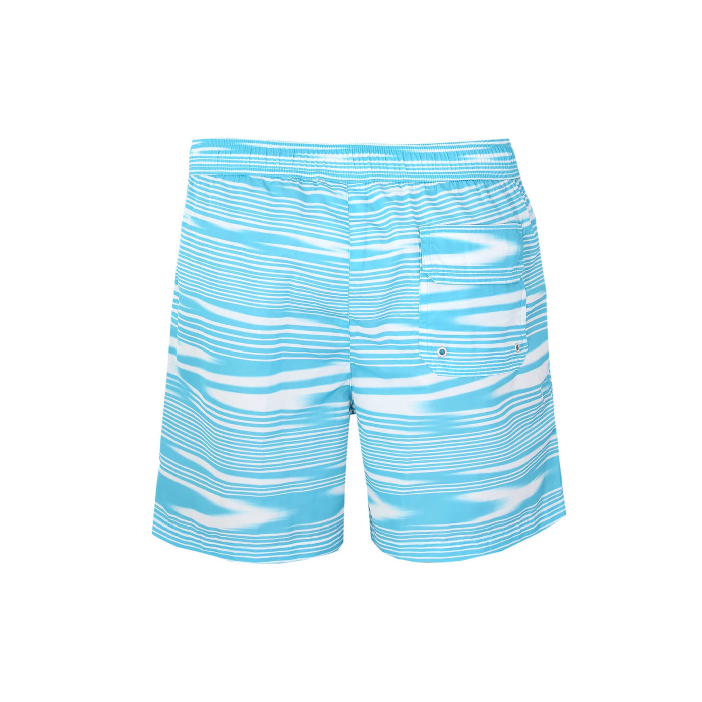 Missoni Stripe Swim Short in Turquoise Back
