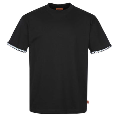 Missoni Zig Zag Cuff Detail T-Shirt in Black