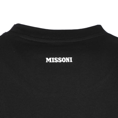 Missoni Zig Zag Cuff Detail T-Shirt in Black Logo