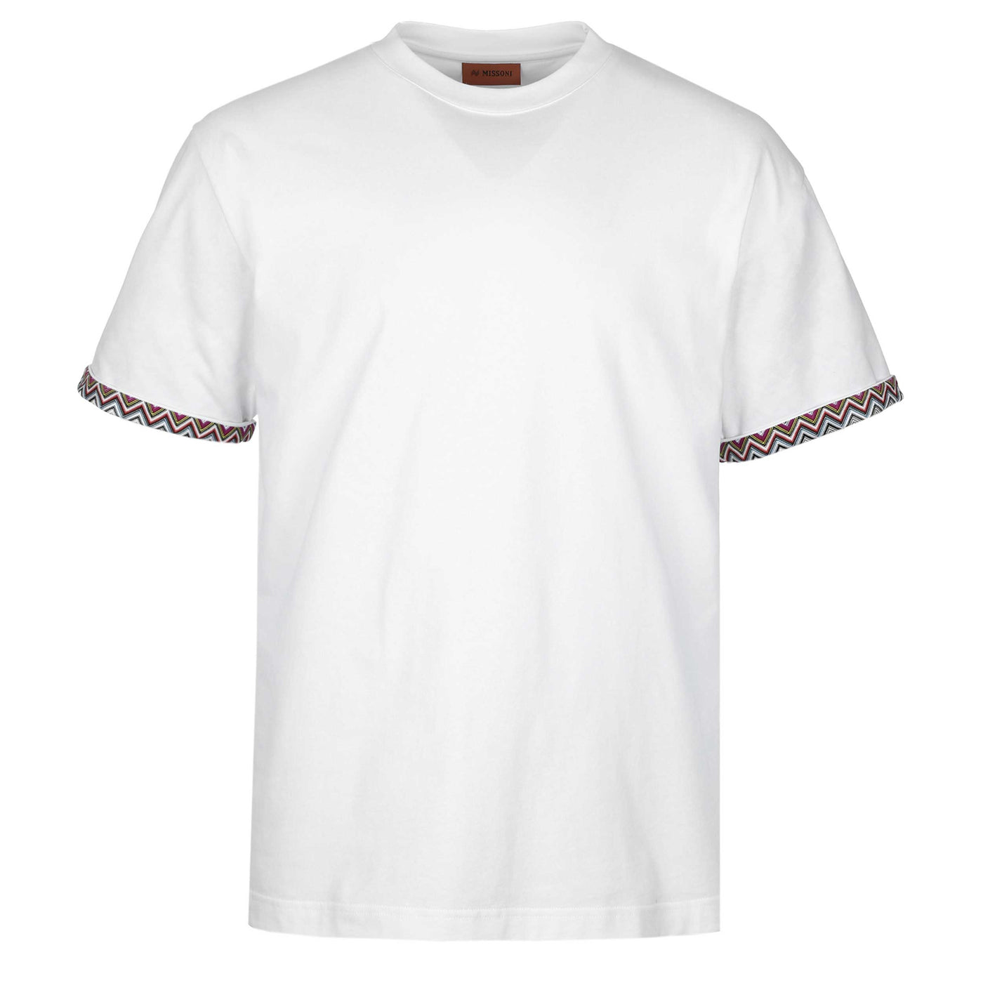 Missoni Zig Zag Cuff Detail T-Shirt in White
