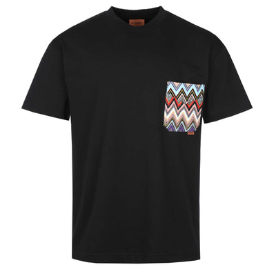 Missoni Zig Zag Pocket T-Shirt in Black
