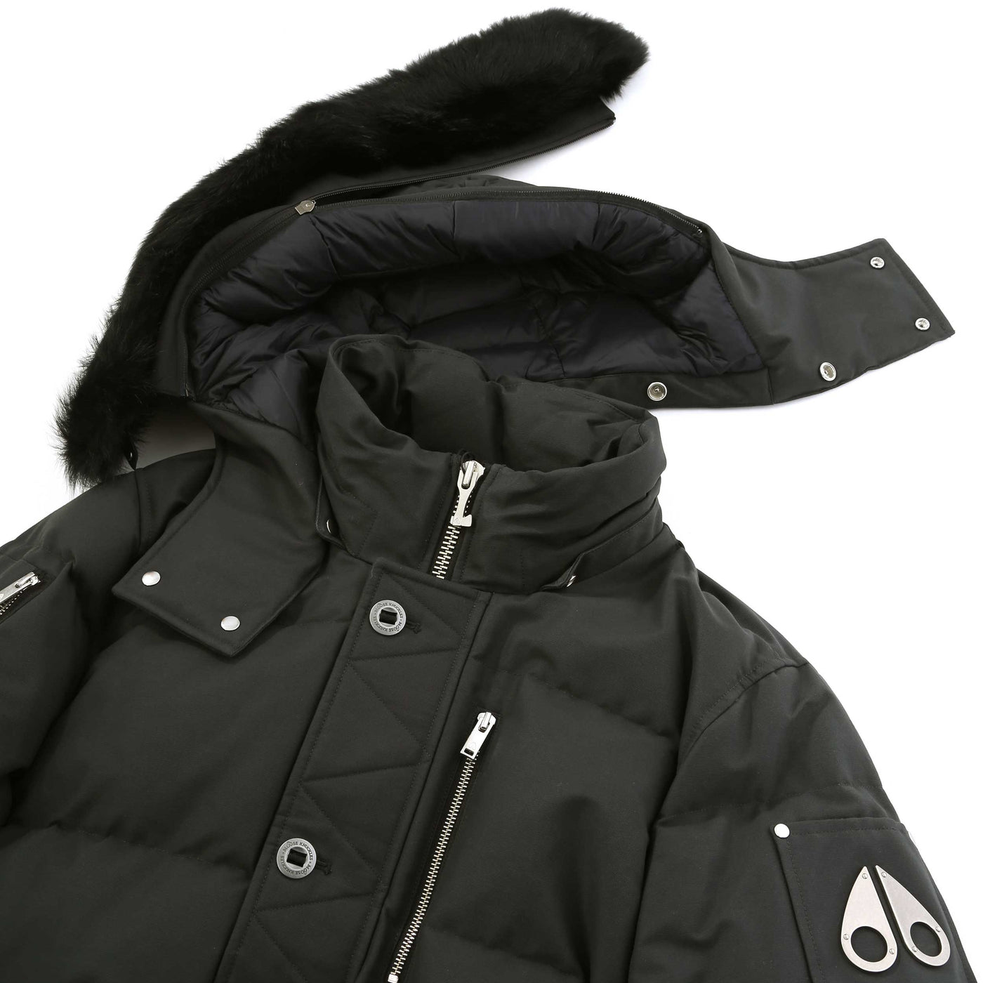 Moose Knuckles 3Q Jacket in Cement Detachable Trim