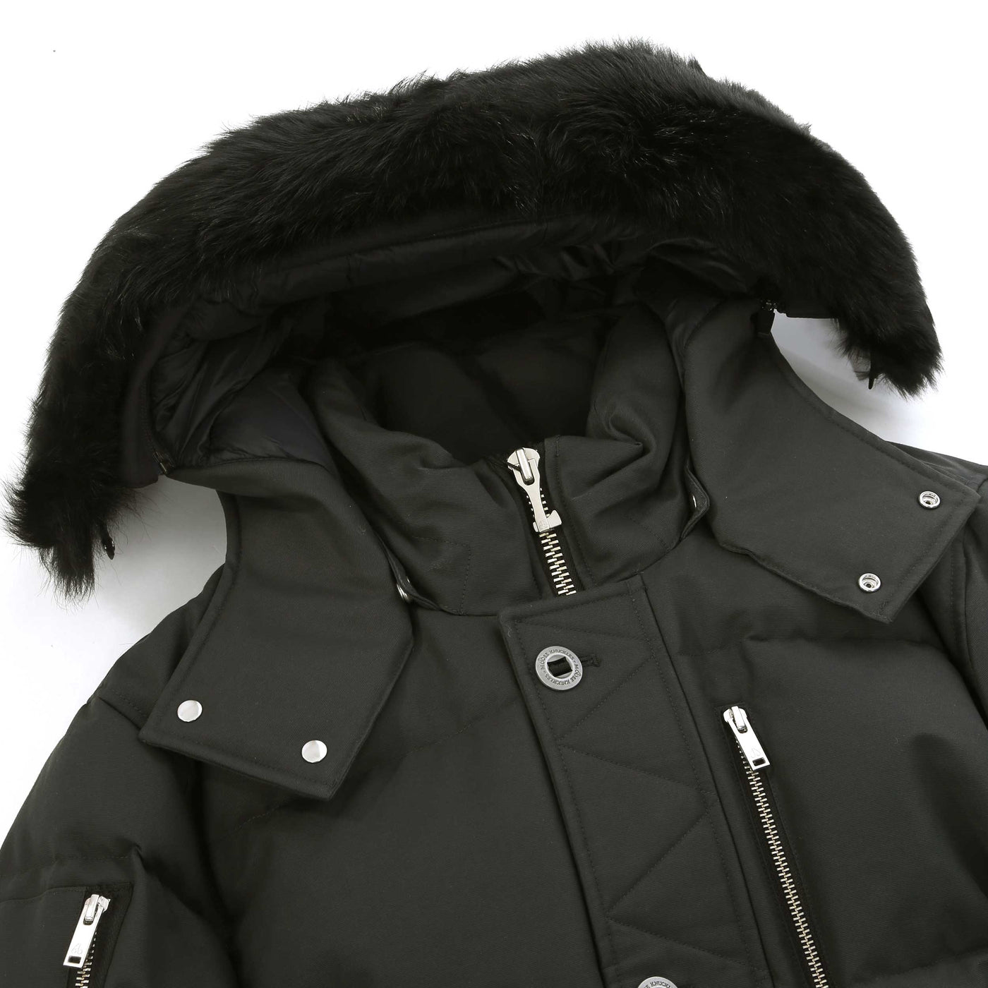 Moose Knuckles 3Q Jacket in Cement Hood