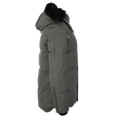 Moose Knuckles 3Q Jacket in Forrest Hill & Black Fur Side 2