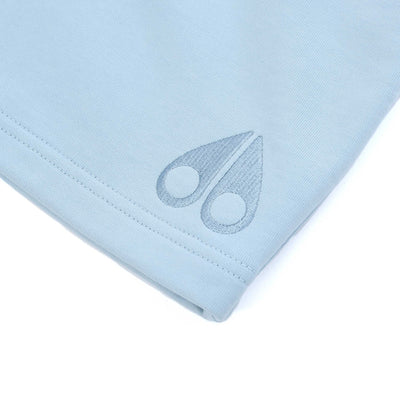 Moose Knuckles Clyde Shorts Sweat Short in Sky Blue Logo