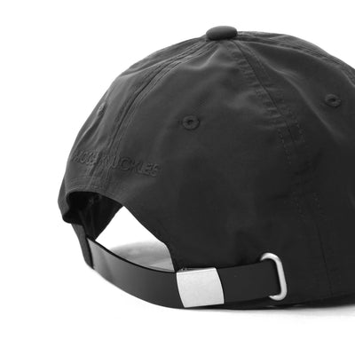 Moose Knuckles Crescent Logo Cap in Black Clasp