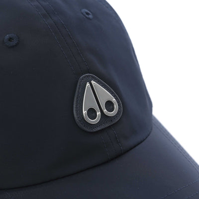 Moose Knuckles Crescent Logo Cap in Navy Logo
