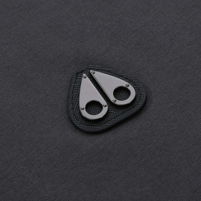 Moose Knuckles Crescent T Shirt in Cement Logo