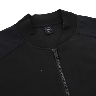 Moose Knuckles Dalon Bomber Jacket in Black Collar