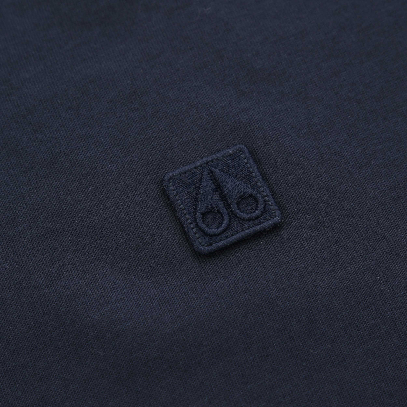 Moose Knuckles Duluth T Shirt in Navy Chest Logo