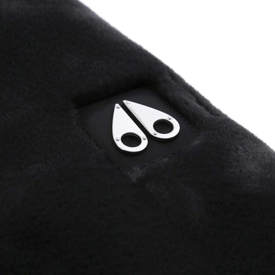 Moose Knuckles Eaton Bunny 2 Ladies Jacket in Black Faux Fur Logo