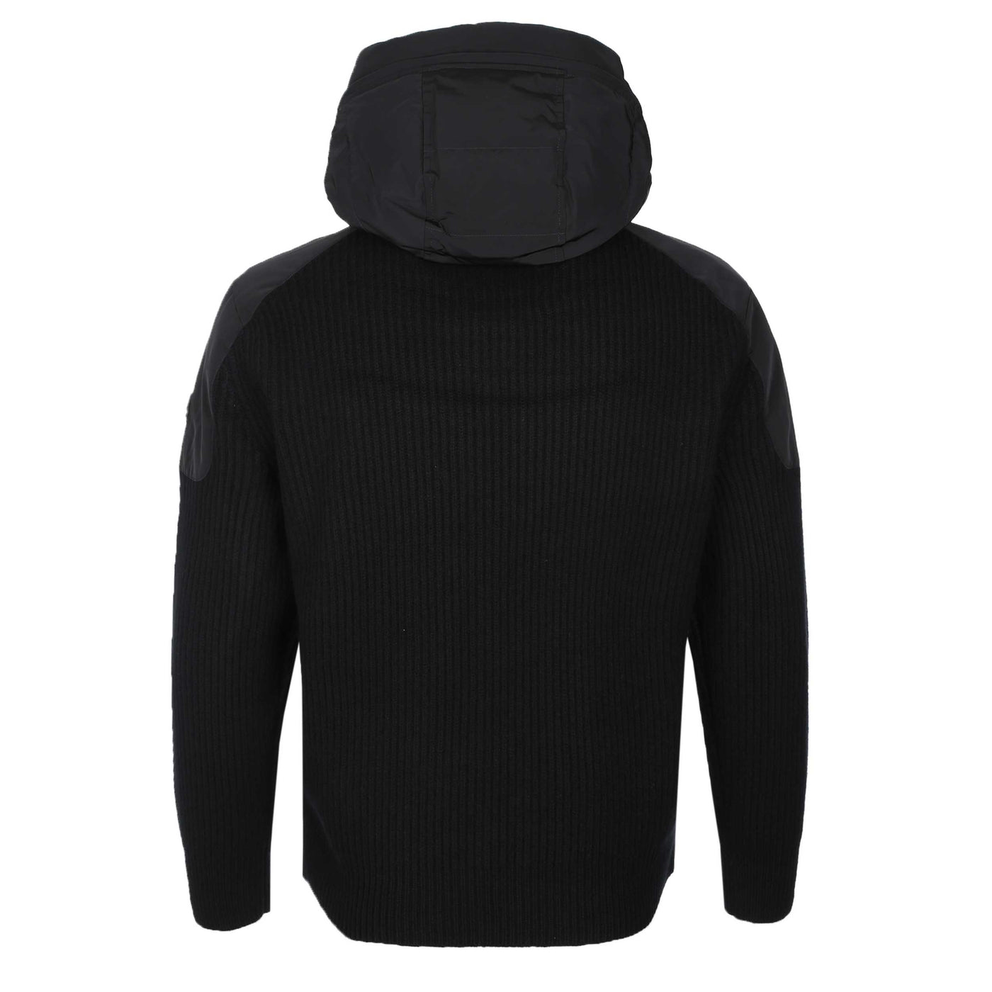 Moose Knuckles Glenvale Knit Hybrid Jacket in Black Back