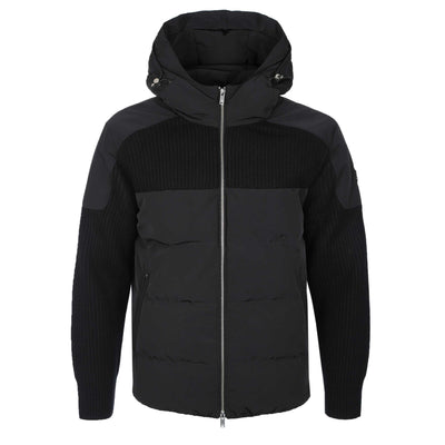 Moose Knuckles Glenvale Knit Hybrid Jacket in Black