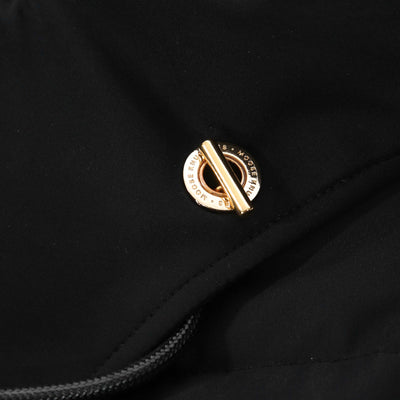Moose Knuckles Gold Cambria Ladies Jacket in Black & Gold Eyelet