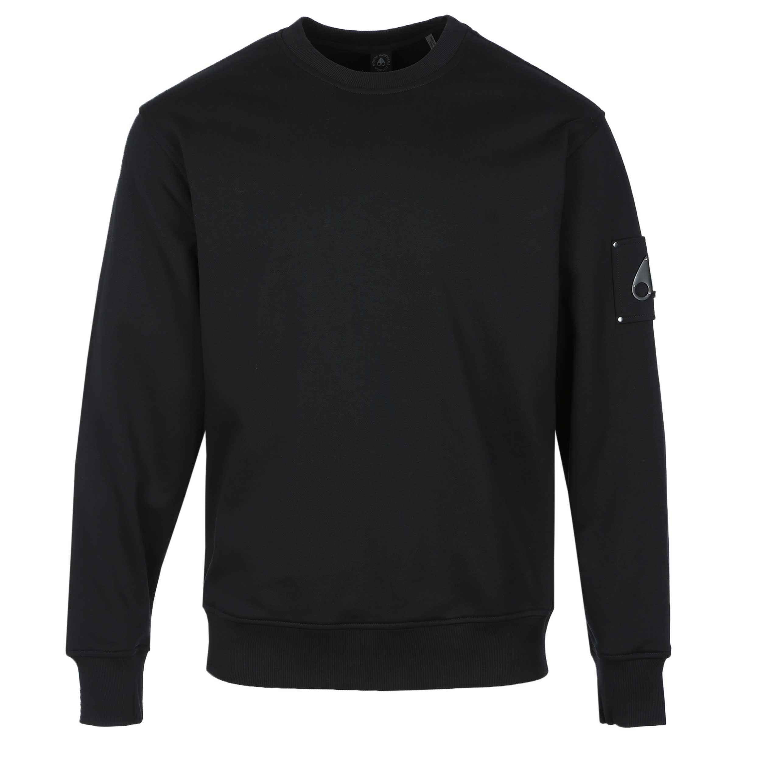 Moose Knuckles Hartsfield Crew Sweatshirt in Black