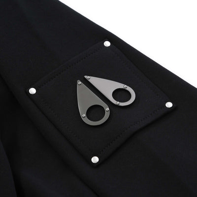 Moose Knuckles Hartsfield Crew Sweatshirt in Black Logo