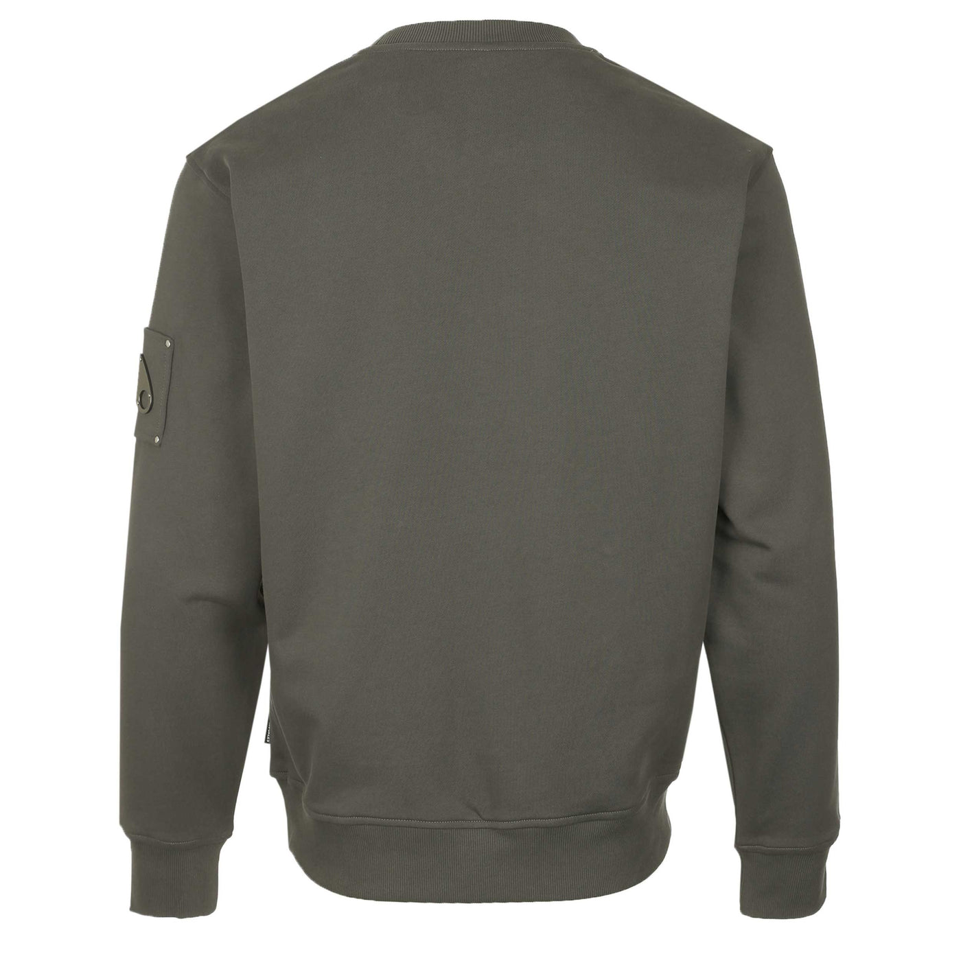 Moose Knuckles Hartsfield Crew Sweatshirt in Cement Back