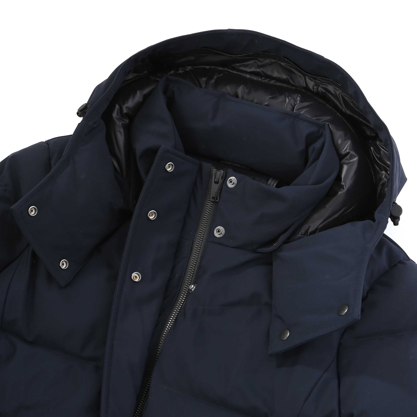 Moose Knuckles Jocada Ladies Parka Jacket in Navy Hood
