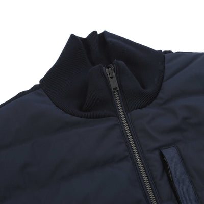 Moose Knuckles Kamet Hybrid Jacket in Navy Placket