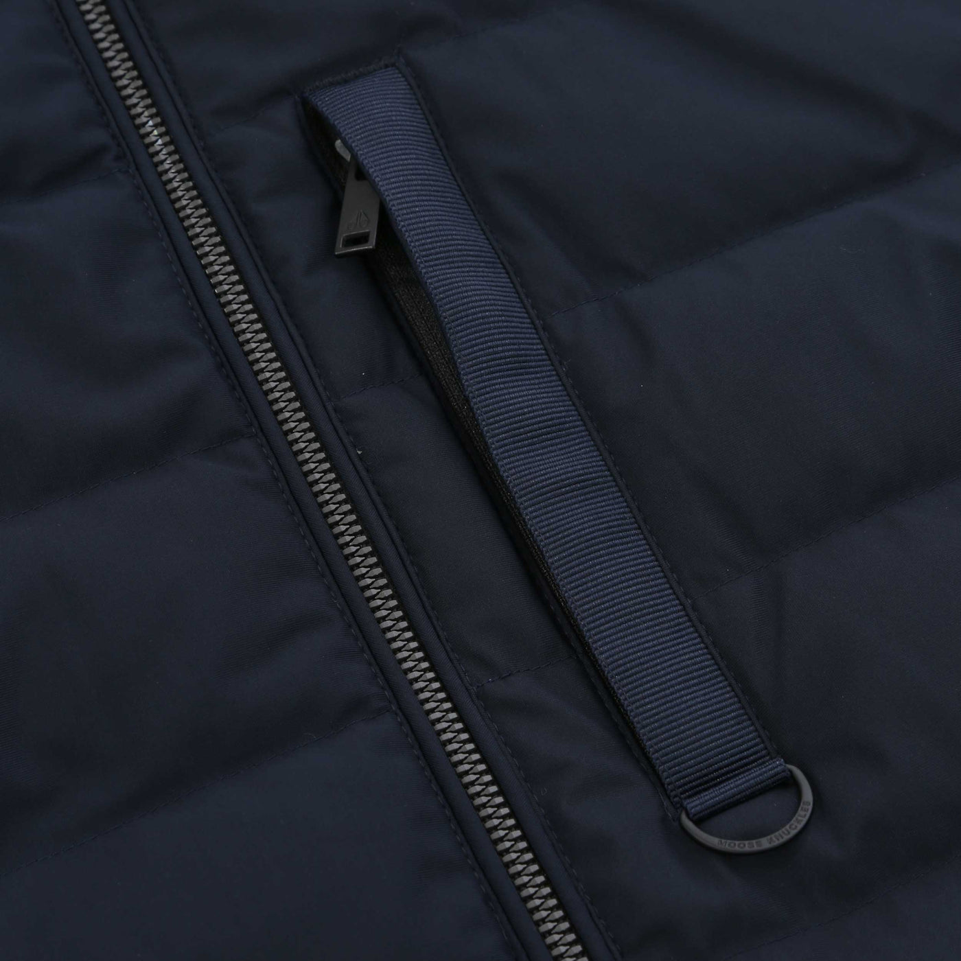 Moose Knuckles Kamet Hybrid Jacket in Navy Chest Pocket