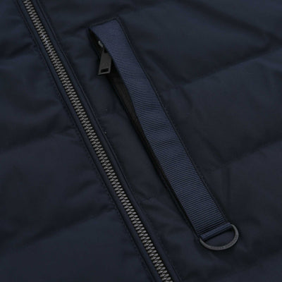 Moose Knuckles Kamet Hybrid Jacket in Navy Chest Pocket