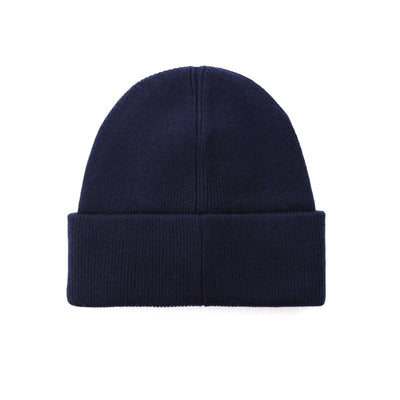 Moose Knuckles Large Logo Beanie Hat in Navy Back