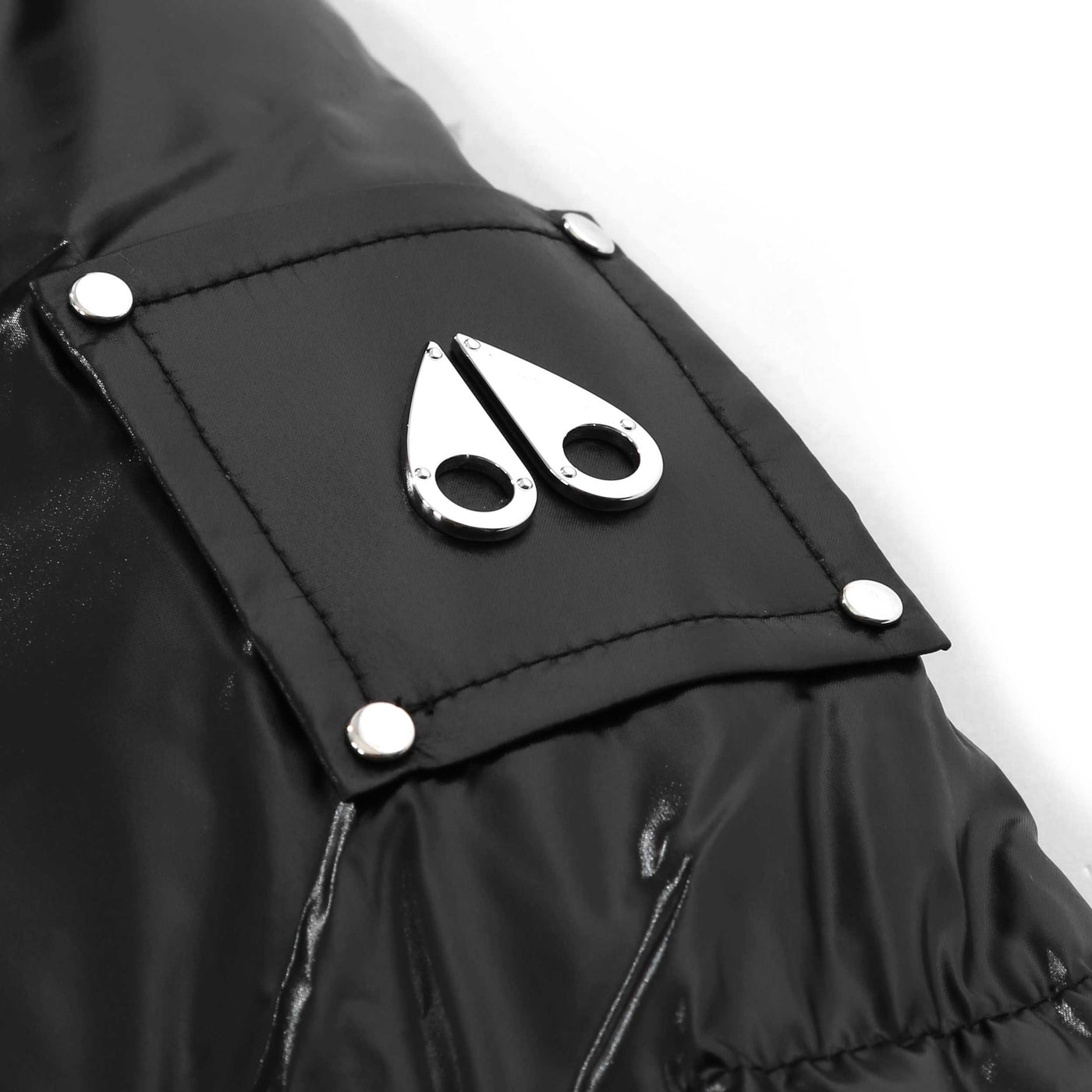 Moose Knuckles Moonstone Ladies Jacket in Black Logo