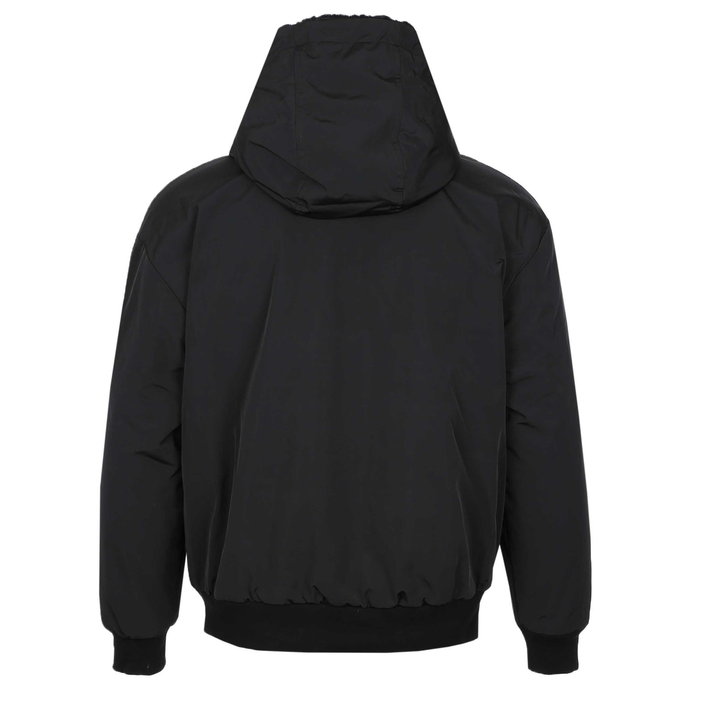 Moose Knuckles Roland Rev Bunny Jacket in Black Nylon Back