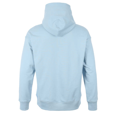 Moose Knuckles Serge Hoodie Sweat Top in Sky Blue Back