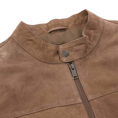 Oliver Sweeney Dimson Suede Jacket in Truffle Collar