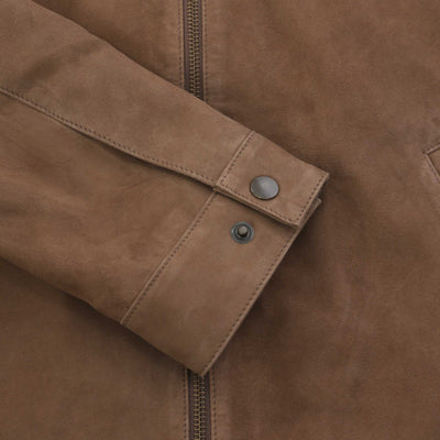 Oliver Sweeney Dimson Suede Jacket in Truffle Cuff