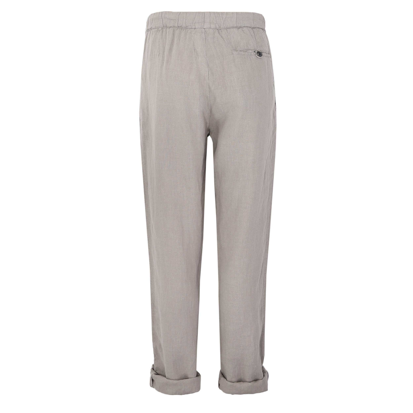 Oliver Sweeney Frome Linen Trouser in Mushroom Back