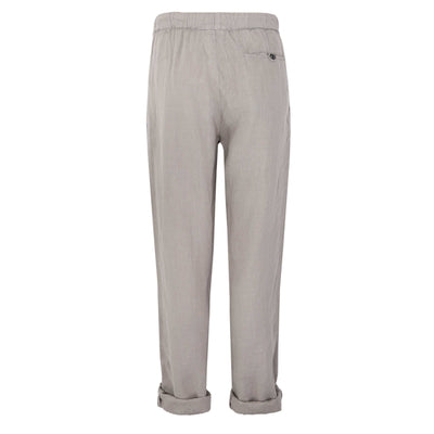 Oliver Sweeney Frome Linen Trouser in Mushroom Back