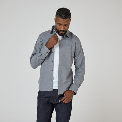 Oliver Sweeney Hawkesworth Shirt in Grey Model