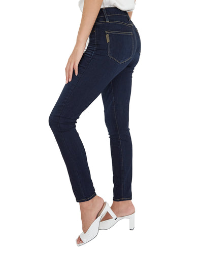 Paige Ladies Hoxton Ankle Jean in Koda Blue Denim Side Leg