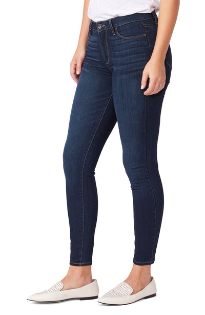 Paige Ladies Hoxton Ankle Jean in Koda Blue Denim Side