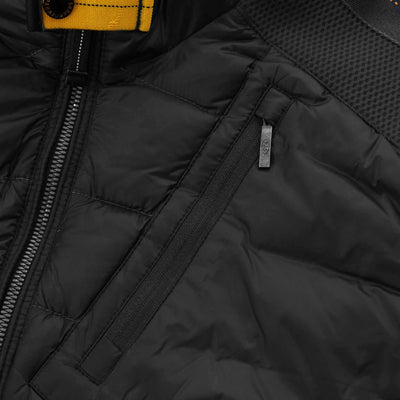 Parajumpers Nolan Quilted Hooded Jacket in Black