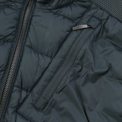 Parajumpers Nolan Quilted Hooded Jacket in Green Gables Chest Pocket