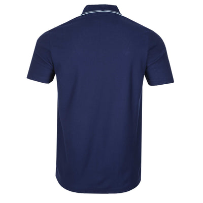 Paul Smith 1/2 Zip Polo Shirt in Blue Back