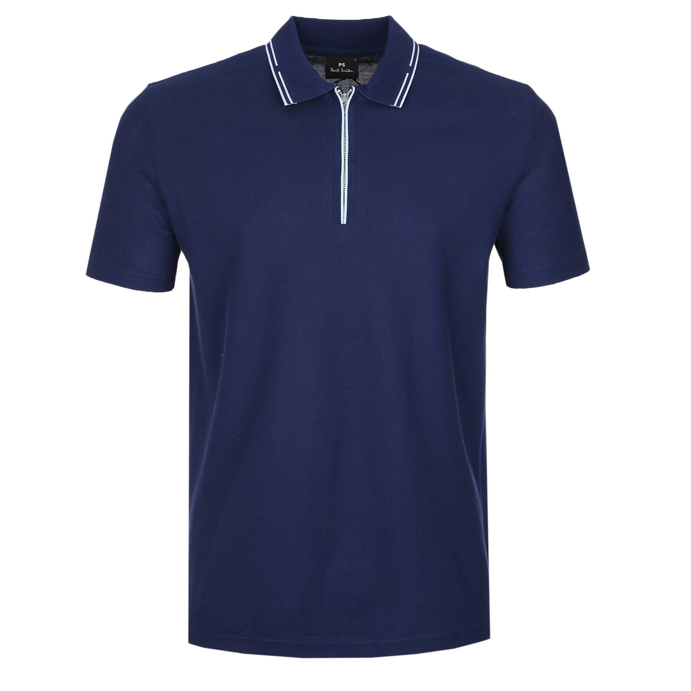 Paul Smith 1/2 Zip Polo Shirt in Blue