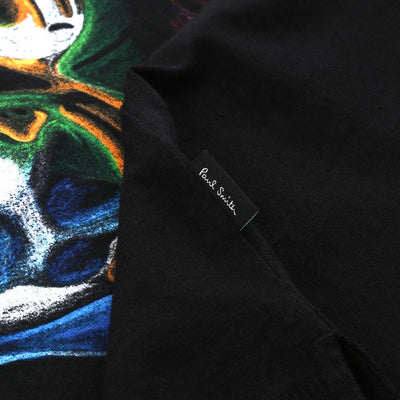 Paul Smith Bunny Rabbit T Shirt in Black Logo Tab
