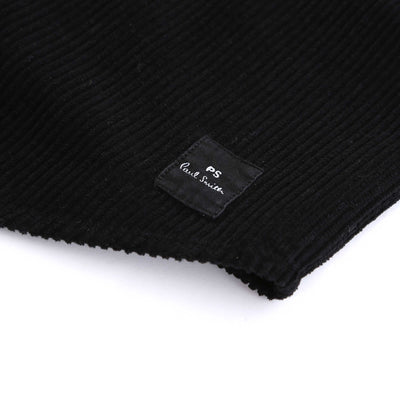 Paul Smith Casual Fit Corduroy Shirt in Black Logo Tab