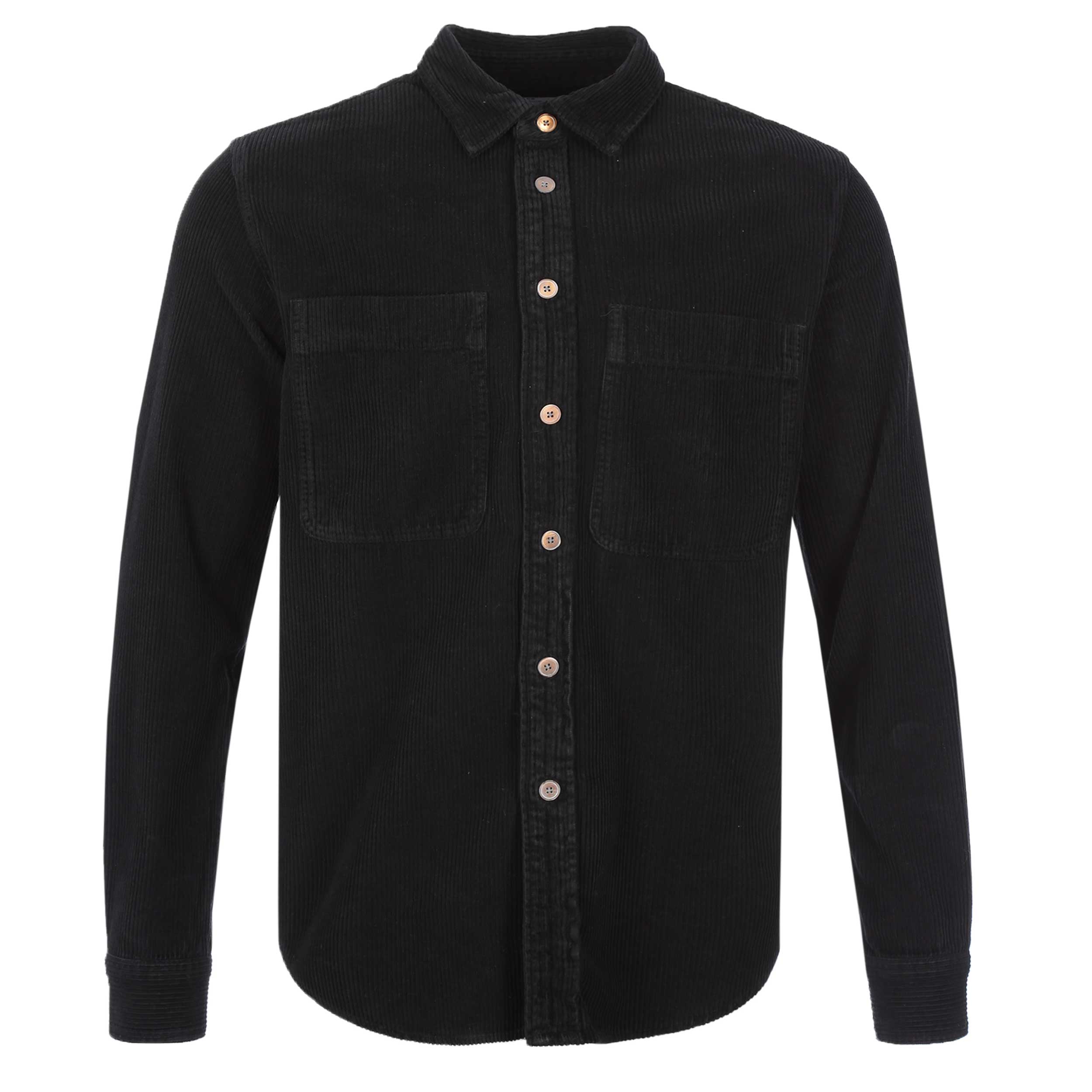 Paul Smith Casual Fit Corduroy Shirt in Black