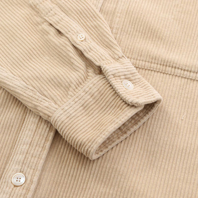 Paul Smith Casual Fit Corduroy Shirt in Sand Cuff