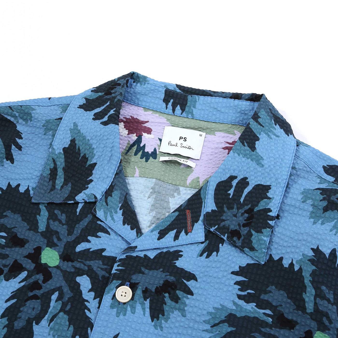Paul Smith Casual Fit SS Shirt in Blue Collar