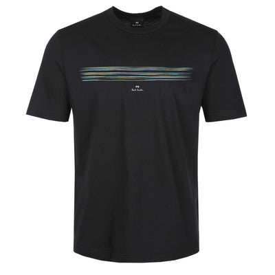 Paul Smith Casual Fit Stripe T Shirt in Black